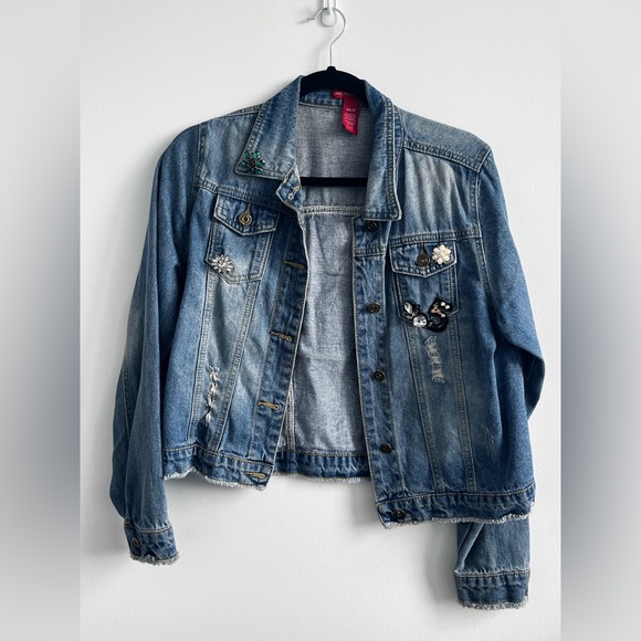 Saks Fifth Avenue Jean patched jacket - Picture 2 of 3